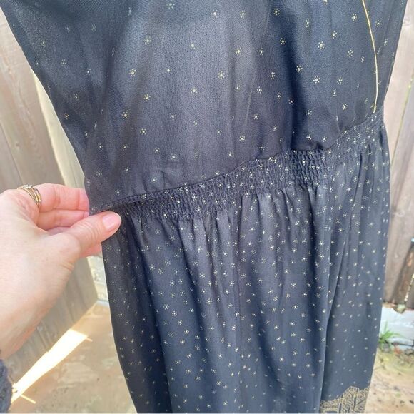 Vintage black and gold see through dress - Picture 5 of 13
